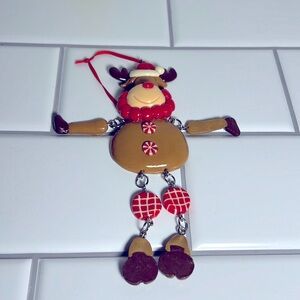 Reindeer  Macy's Resin Christmas Ornament 7”